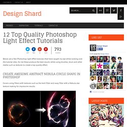 12 Top Quality Photoshop Light Effect Tutorials