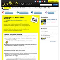 Photoshop CS5 All-in-One For Dummies Cheat Sheet