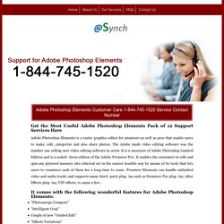 Photoshop Elements 1-844-745-1520 Support/Help Number Mac