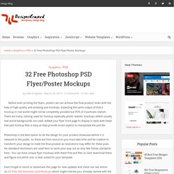 20 Free Photoshop PSD Flyer Mockups