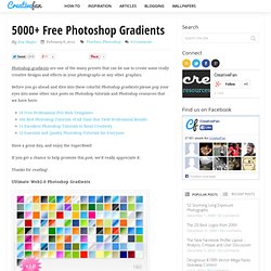 5000+ Free Photoshop Gradients