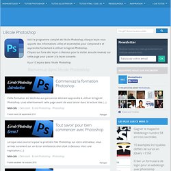 Photoshop : tutoriaux gratuits