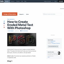How to Create Eroded Metal Text with Photoshop
