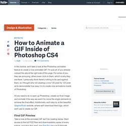 How to Animate a GIF Inside of Photoshop CS4