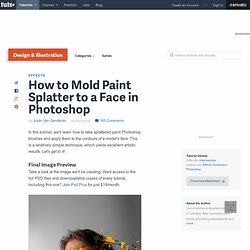 How to Mold Paint Splatter to a Face in Photoshop