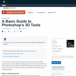 A Basic Guide to Photoshop's 3D Tools