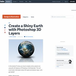 Create a Shiny Earth with Photoshop 3D Layers