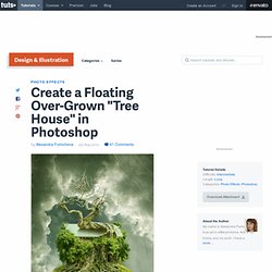 Create a Floating Over-Grown "Tree House" in Photoshop