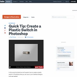Create a Plastic Switch in Photoshop