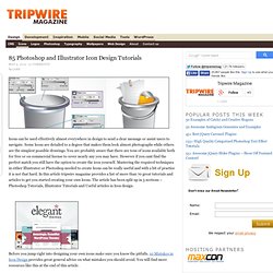 85 Photoshop and Illustrator Icon Design Tutorials
