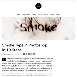 Smoke Type in Photoshop in 10 Steps