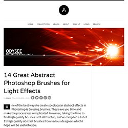 14 Great Abstract Photoshop Brushes for Light Effects