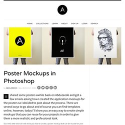 Poster Mockups in Photoshop