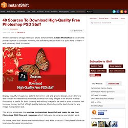 40 Sources To Download High-Quality Free Photoshop PSD Stuff