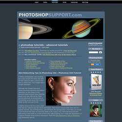 Advanced Photoshop Tutorials For Adobe Photoshop CS, CS2, CS3