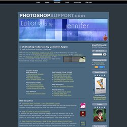 Free Photoshop Tutorials by Jennifer Apple