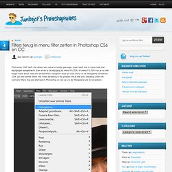Filters terug in menu filter zetten in Photoshop CS6 en CC « Jumbojet's Photoshoptutors