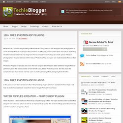 180+ Free Photoshop Plugins