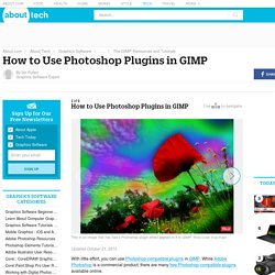 How to Use Photoshop Plugins in GIMP