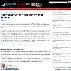 Photoshop Color Replacement Tool Tutorial