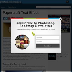 Papercraft Text Effect