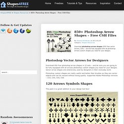 850+ Photoshop Arrow Shapes – Free CSH Files