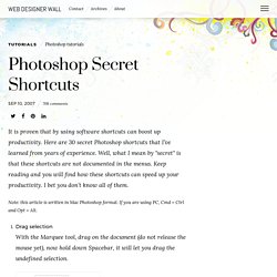 Photoshop Secret Shortcuts