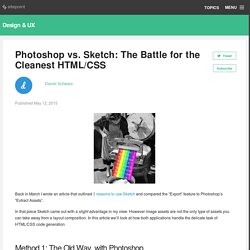 Photoshop vs. Sketch: The Battle for the Cleanest HTML/CSS