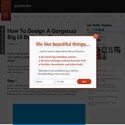 How To Design A Gorgeous Big UI Button In Photoshop