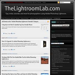 The Lightroom Lab - Tutorials