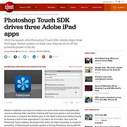 Photoshop Touch SDK drives three Adobe iPad apps