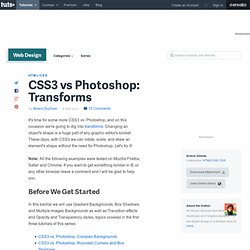 CSS3 vs Photoshop: Transforms