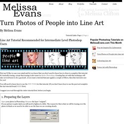 Turn Photos of People into Line Art -Photoshop Tutorial