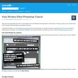 Vista Window Effect Photoshop Tutorial