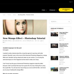 New Manga Effect – 2011 Photoshop Tutorial