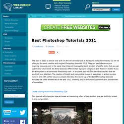 Best Photoshop Tutorials 2011