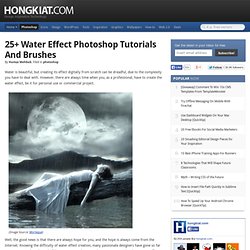 25+ Water Effect Photoshop Tutorials and Brushes