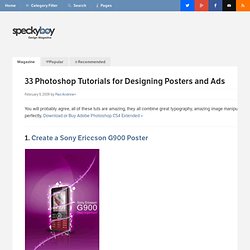 33 Photoshop Tutorials for Designing Amazing Posters and Ads