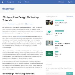 20+ New Icon Design Photoshop Tutorials