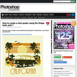 Photoshop Tutorial: Retro graphics using the Shape tools