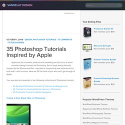 35 Photoshop Tutorials Inspired by Apple