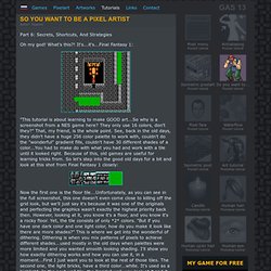 So you want to be a pixel artist? - Photoshop tutorials and Pixelart tutorials, smiles and pixelart