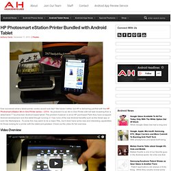 HP Photosmart eStation Printer Bundled with Android Tablet