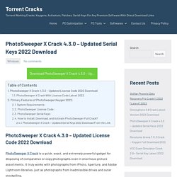 PhotoSweeper X Crack Mac 4.1.0 - Updated Serial Keys 2022 Download