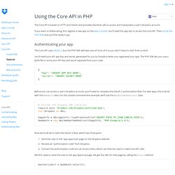 Using the Core API
