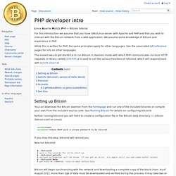 PHP developer intro