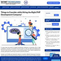 PHP development company USA - Skynet Technologies