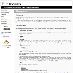 PHP DocWriter