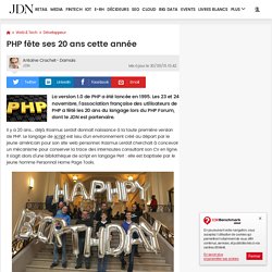 PHP fête ses 20 ans cette année