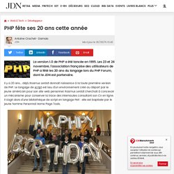 PHP fête ses 20 ans cette année